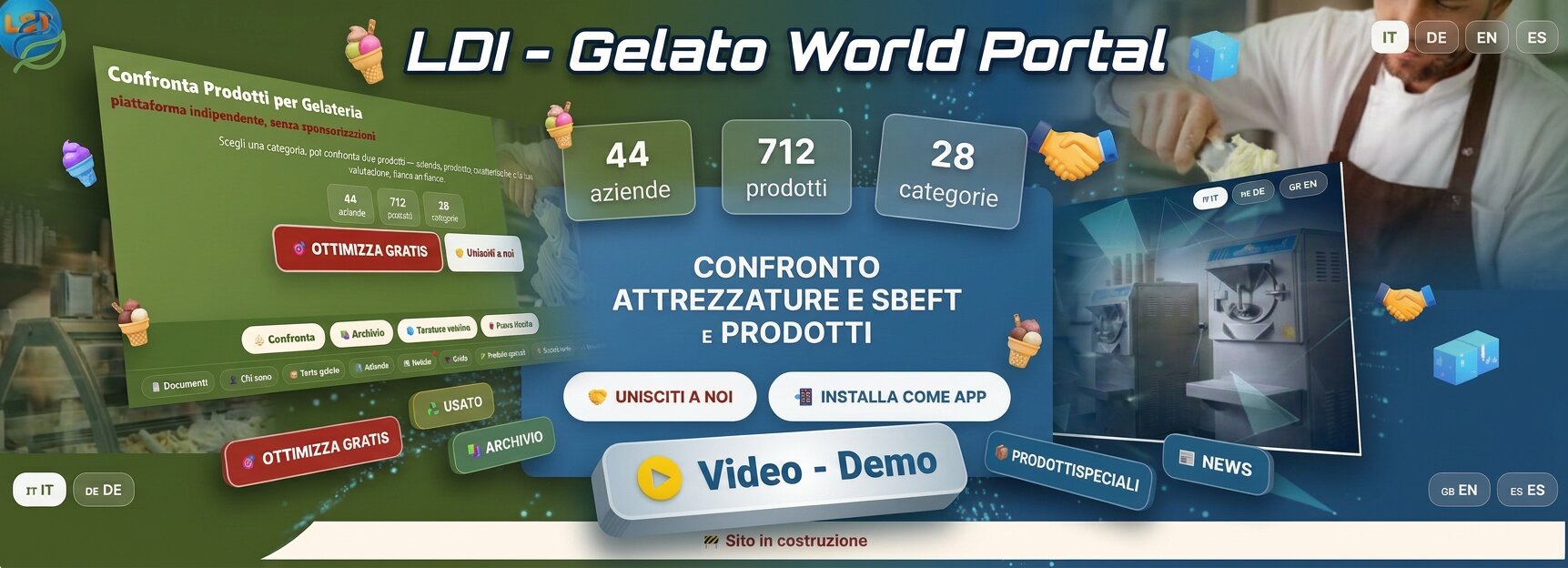 Confronto Attrezzature Gelateria — Panoramica
